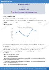 Đề thi giữa kì 2 Toán 7 - Đề số 5 - Cánh diều